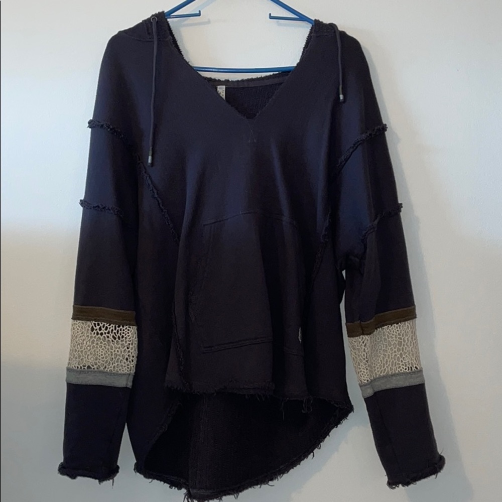 Free People Cozy Grey Sweatshirt Sweater